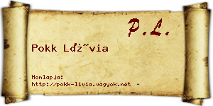 Pokk Lívia névjegykártya
